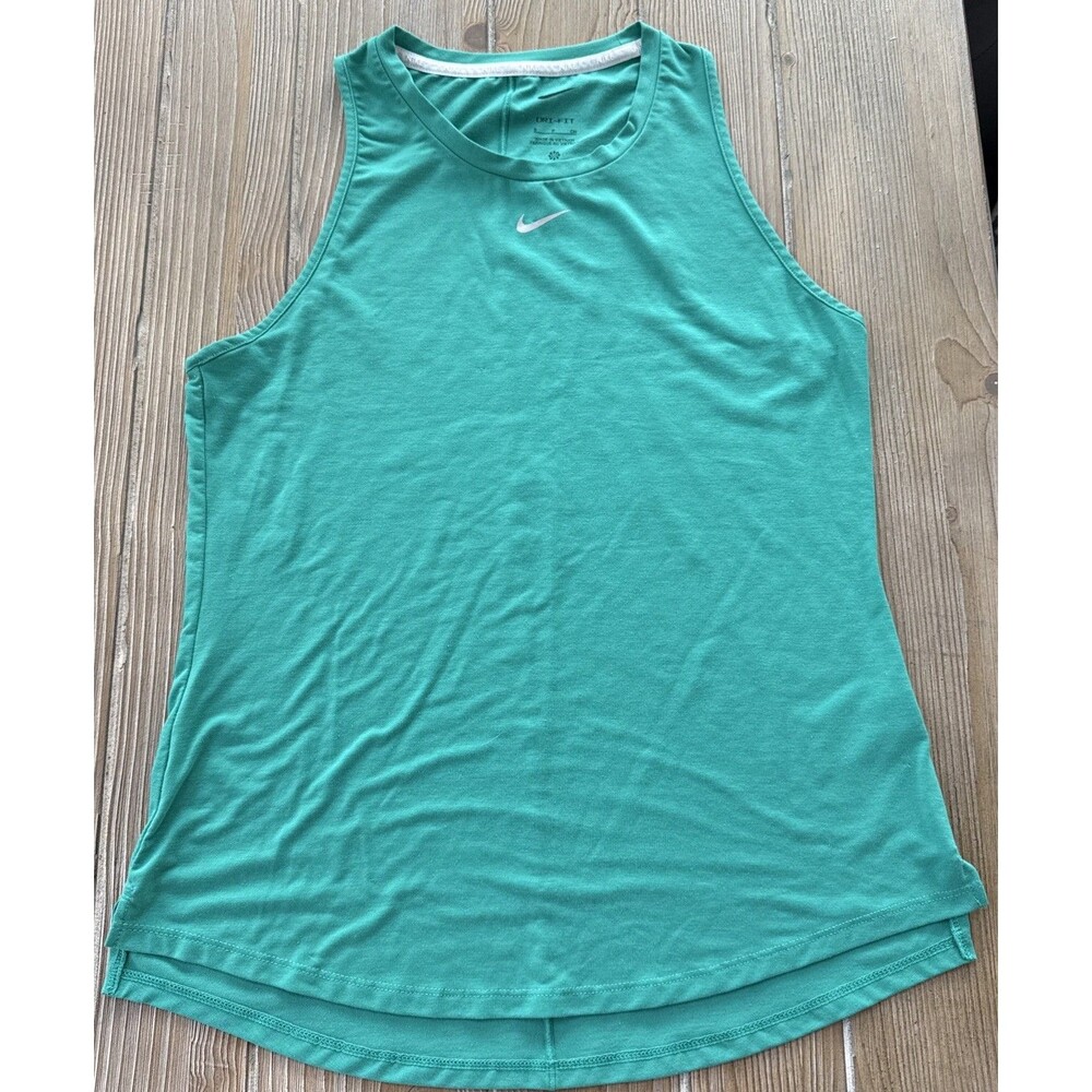 Nike Dri-FIT Women's Sleeveless Tank Top Green Athletic Workout - S